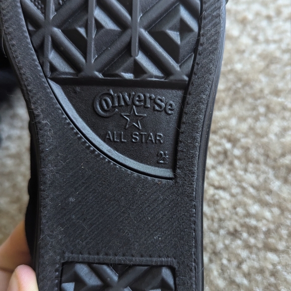 Chuck Taylor Converse All Star Classic Little Kids High Top Sneaker in Black - Picture 6 of 6